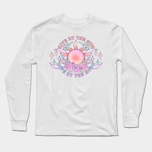 Live by the sun love by the moon triple moon design Long Sleeve T-Shirt